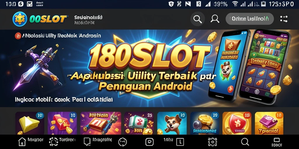Tampilan antarmuka 180SLOT yang user-friendly dan informatif.