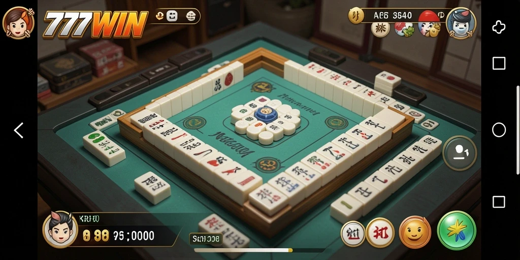 Screenshot gameplay menarik dari 777WIN Mahjong.