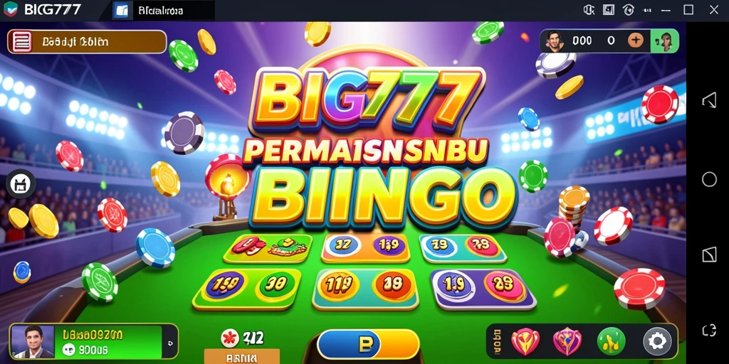 Screenshot permainan BIG777 menampilkan gameplay Bingo yang seru dan interaktif.