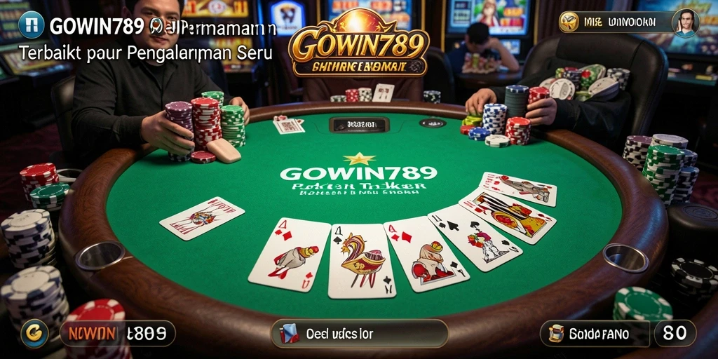 Tampilan menarik dan gameplay seru dari GOWIN789 poker.