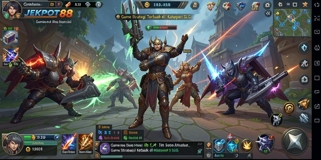 Tampilan gameplay menarik dan strategis dari JEKPOT88.