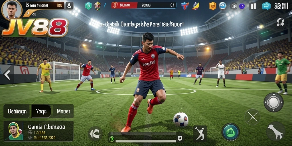 Tampilan gameplay JV88 yang menarik dan dinamis.