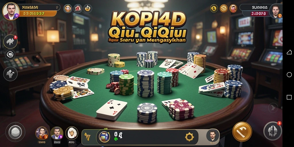Screenshot gameplay KOPI4D dengan suasana QiuQiu yang menegangkan.