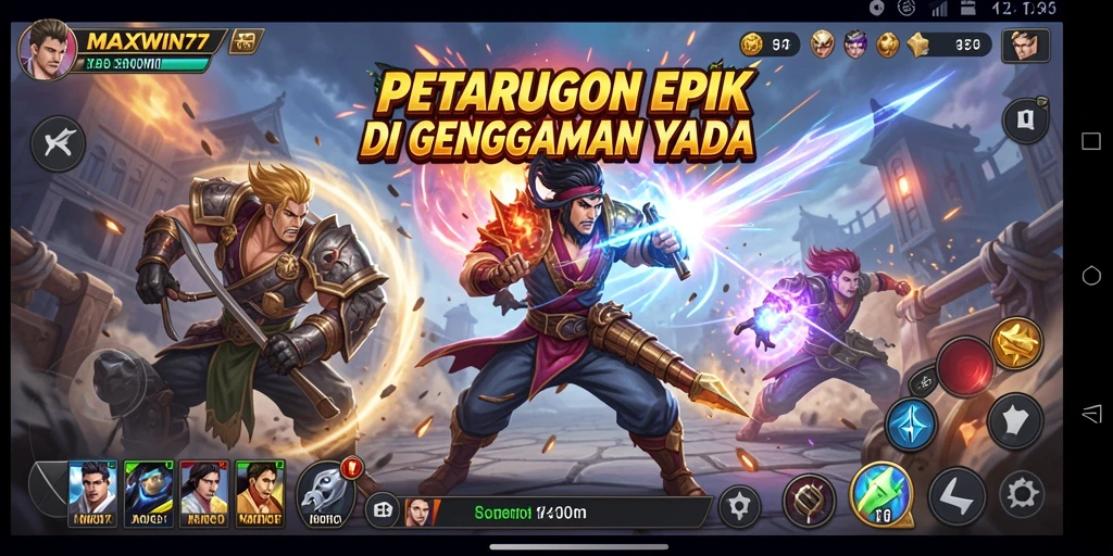 Tampilan seru gameplay Fighting di MAXWIN77.