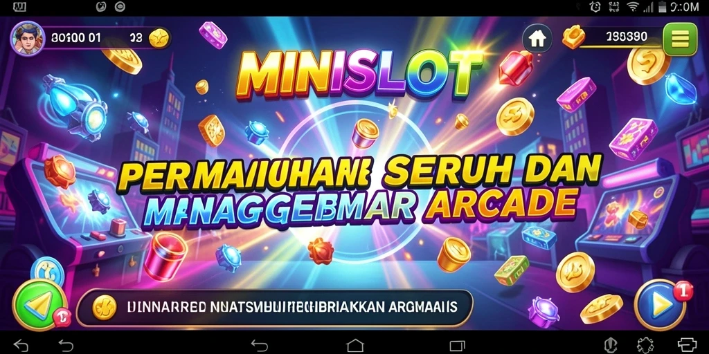 Screenshot gameplay <strong>MINISLOT</strong> menampilkan keseruan bermain slot dengan grafis menarik.