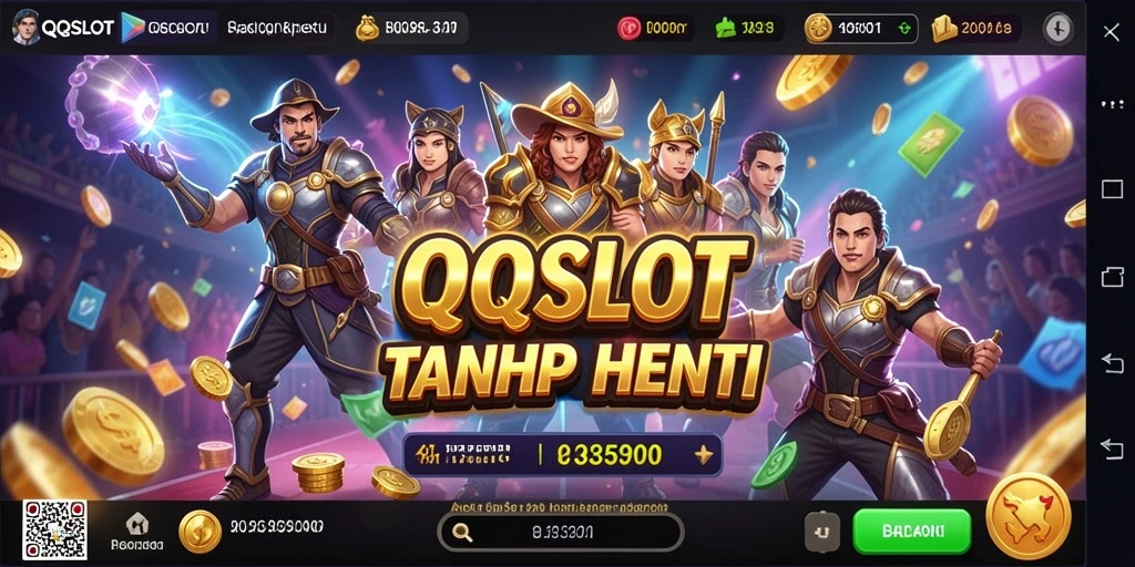 Screenshot QQSLOT menunjukkan gameplay aksi yang mendebarkan.