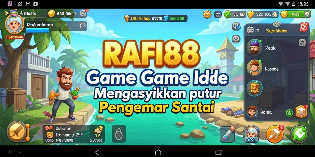 Screenshot menunjukkan gameplay menarik dari RAFI88 dengan interaksi Idle.