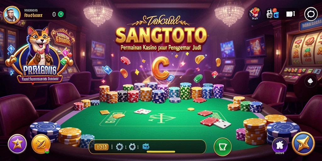 Screenshot gameplay SANGTOTO menampilkan momen seru di kasino.