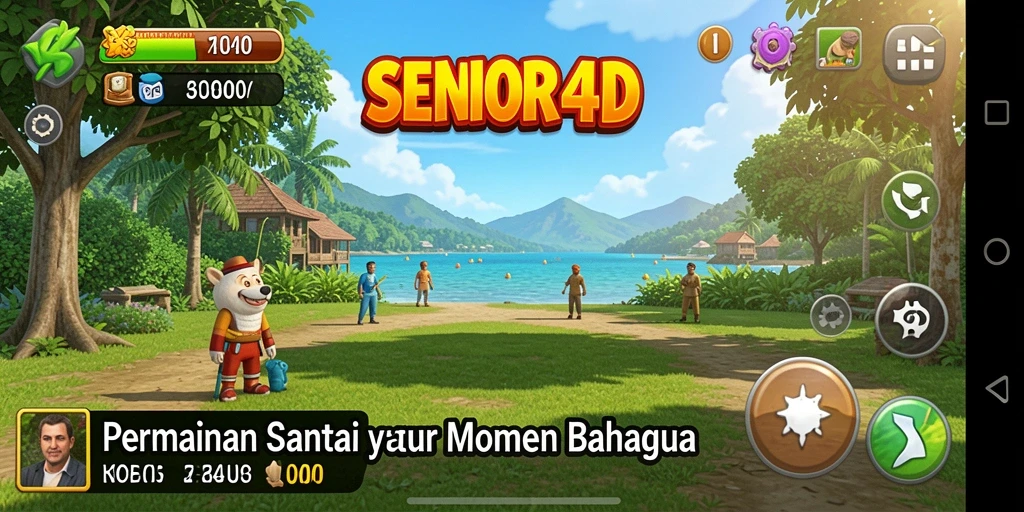 Tampilan gameplay Casual yang menyenangkan di SENIOR4D.
