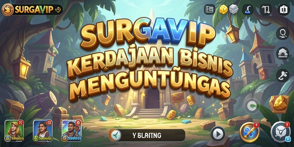 Screenshot menunjukkan gameplay seru SURGAVIP yang menantang.