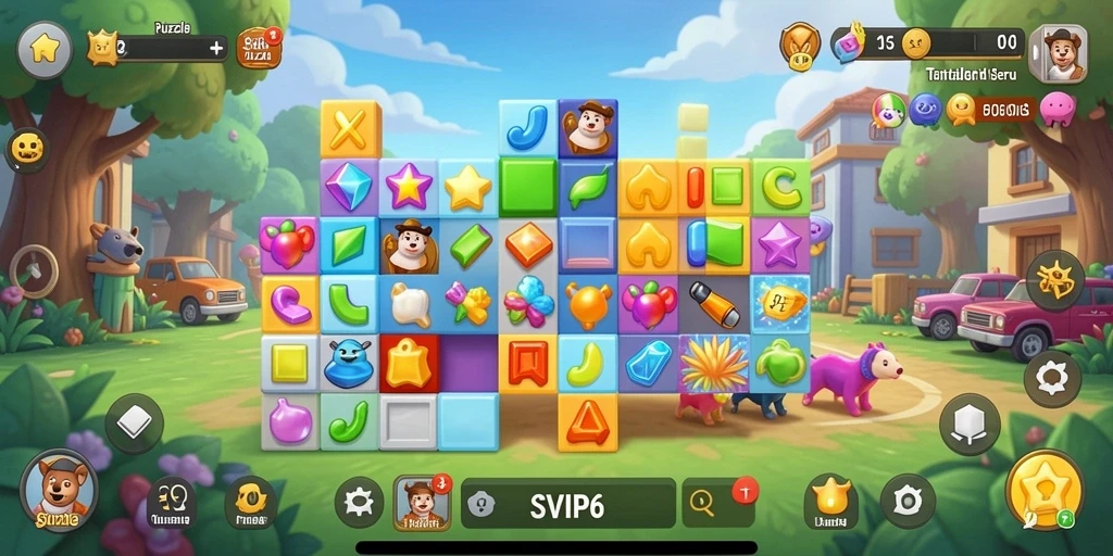 Tampilan gameplay SVIP6 yang menantang dan interaktif.