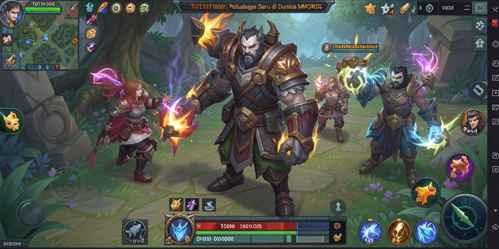 Tampilan gameplay menarik dari TOTO1000 yang menunjukkan pertarungan seru antara pemain.